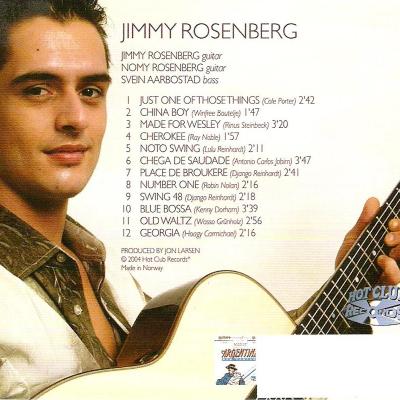 Cd Jimmy Rosenberg Trio - 2004