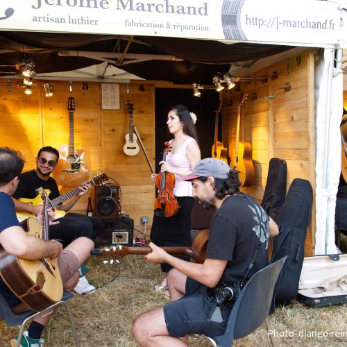 Au stand de Jérôme Marchand